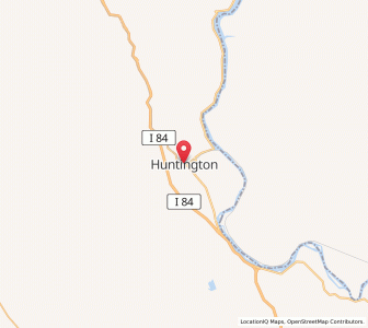 Map of Huntington, Oregon
