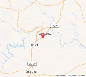 Map of Hurt, Virginia