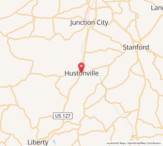 Map of Hustonville, Kentucky