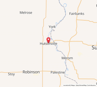 Map of Hutsonville, Illinois