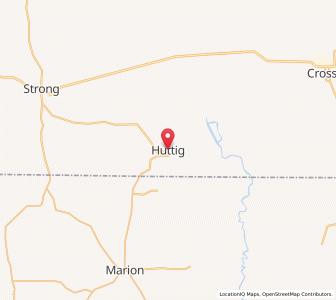 Map of Huttig, Arkansas