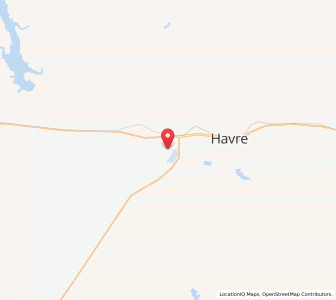 Map of Havre City County Airport - HVR, Montana