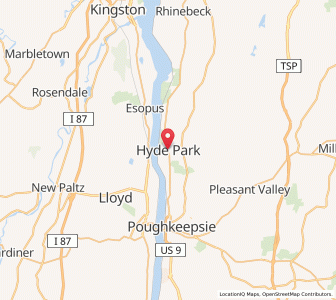 Map of Hyde Park, New York
