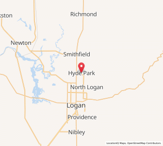 Map of Hyde Park, Utah