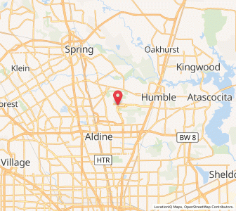 Map of IAH - George Bush Intercontinental Houston Airport, Texas