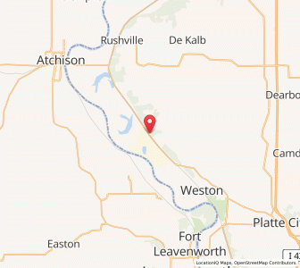 Map of Iatan, Missouri