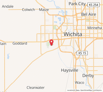 Map of Wichita Eisenhower National Airport - ICT, Kansas