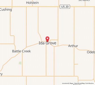Map of Ida Grove, Iowa