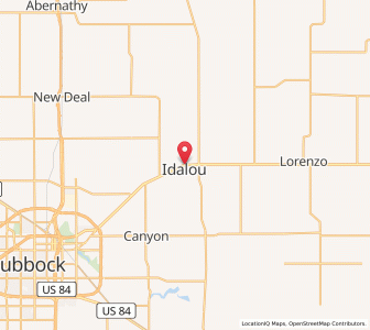 Map of Idalou, Texas