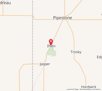 Map of Ihlen, Minnesota