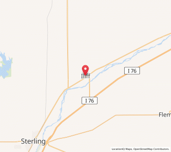 Map of Iliff, Colorado