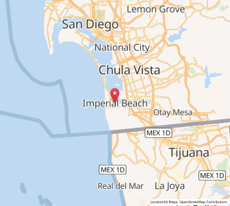 Map of Imperial Beach, California