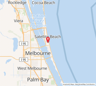 Map of Indian Harbour Beach, Florida