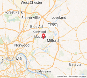 Map of Indian Hill, Ohio