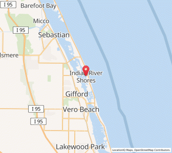 Map of Indian River Shores, Florida