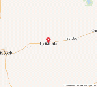 Map of Indianola, Nebraska