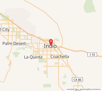 Map of Indio, California