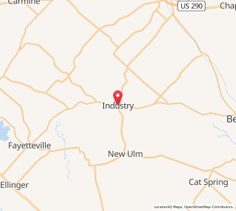 Map of Industry, Texas