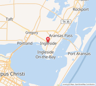 Map of Ingleside, Texas
