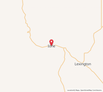 Map of Ione, Oregon