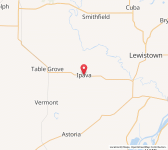 Map of Ipava, Illinois