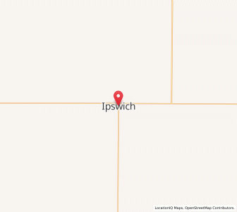 Map of Ipswich, South Dakota