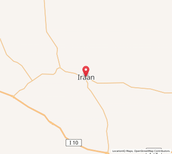 Map of Iraan, Texas
