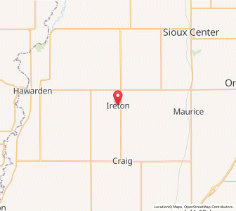 Map of Ireton, Iowa