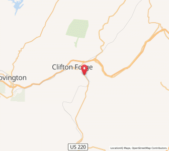 Map of Iron Gate, Virginia