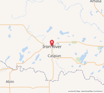 Map of Iron River, Michigan