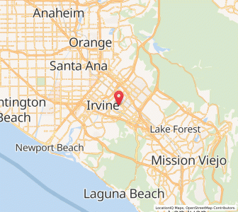 Map of Irvine, California