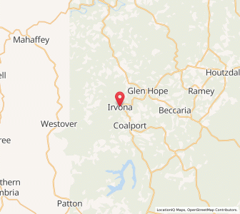 Map of Irvona, Pennsylvania