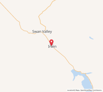 Map of Irwin, Idaho
