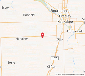 Map of Irwin, Illinois