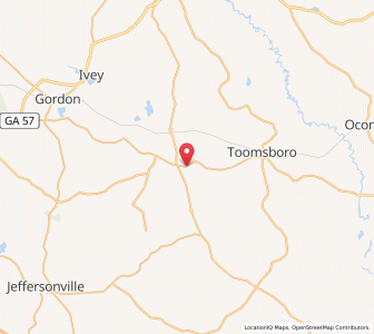 Map of Irwinton, Georgia
