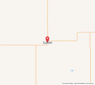 Map of Isabel, South Dakota