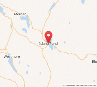 Map of Island Pond, Vermont