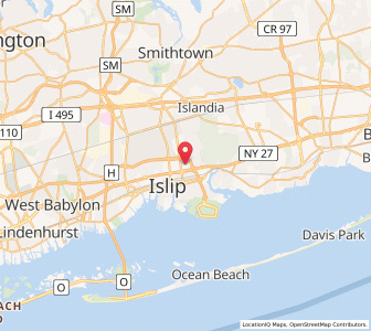 Map of Islip Terrace, New York