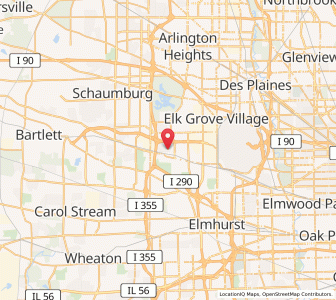 Map of Itasca, Illinois