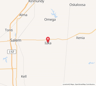 Map of Iuka, Illinois