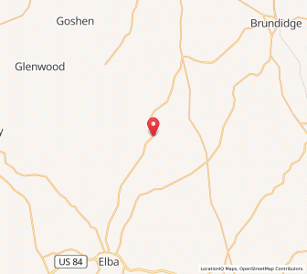 Map of Jack, Alabama