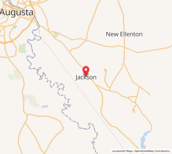 Map of Jackson, South Carolina