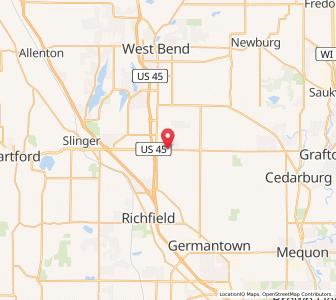 Map of Jackson, Wisconsin