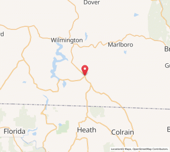 Map of Jacksonville, Vermont