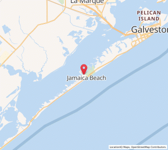 Map of Jamaica Beach, Texas