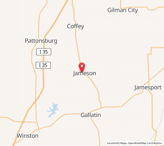 Map of Jameson, Missouri