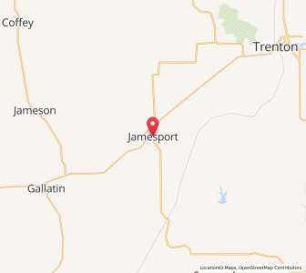 Map of Jamesport, Missouri