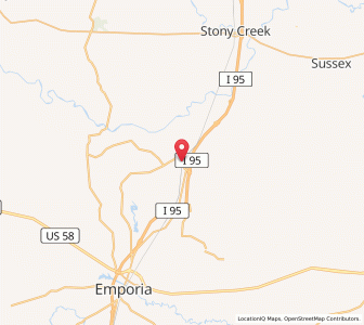 Map of Jarratt, Virginia