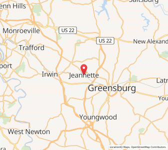 Map of Jeannette, Pennsylvania