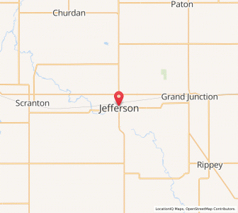 Map of Jefferson, Iowa
